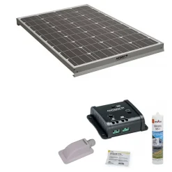 Pack Panneau solaire 160W camping car + Kit de pose solaire avec régulateur de charge PWM 160W 10A-Antarion Clearance