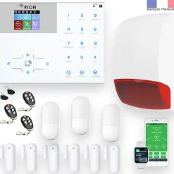 Pack sans fil connectée IP + GSM 4G avec sirène à piles - pour maison 3 à 5 piéces.-Alarme Orion Best