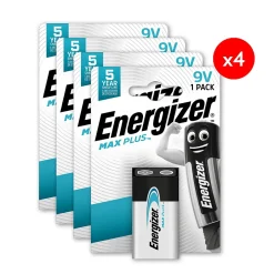 Pack de 4 - Max Plus Alcaline 9V, pack de 1 Pile-Energizer Online