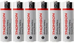 Pack de 6 piles alcalines LR06 AA 1,5V --Thomson