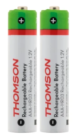 Pack de 2 piles rechargeables HR03 AAA 900 mAh --Thomson Hot
