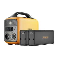 Pack Desk Nomade - Station HE600 + 648 Wh + 200 W Solaire - Bureau Mobile Plug et Play-Runhood