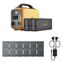 Pack Desk Nomade - Station HE600 + 648 Wh + 200 W Solaire - Bureau Mobile Plug et Play-Runhood