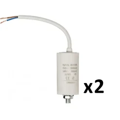 Pack FIXAPART 2 Condensateurs 10.0uf 450 V + cable Condo 10mf micro farad^Nedis Outlet