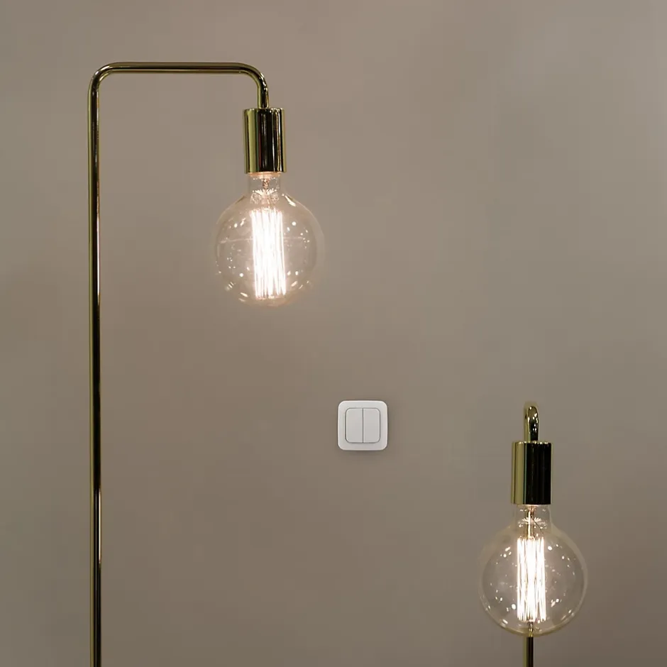 Pack interrupteur double + 2 modules intérieurs^Smartwares New