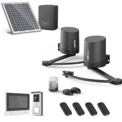 Pack motorisation portail battant solaire et Visiophone sans fil 100% solaire^Avidsen Online