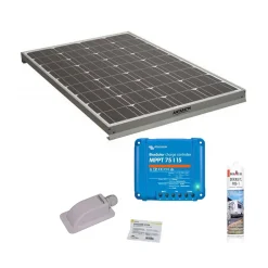 Pack Panneau solaire 160W camping car + Kit de pose solaire avec régulateur de charge Victron MPPT 220W 15A-Antarion Discount