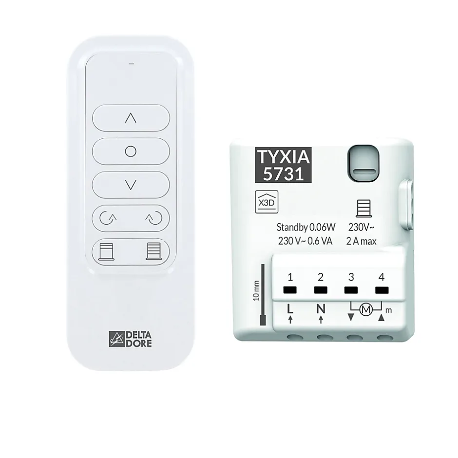 Pack Pilotage Brise-soleil - Store Banne - Store Intérieur à Lamelle --Delta Dore Online