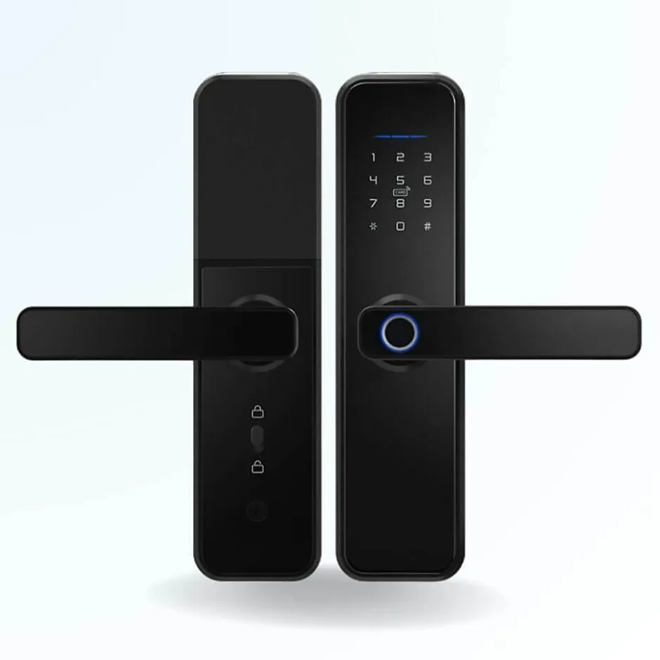 Pack serrure connectée -2 biométrique, code, badge et bluetooth + passerelle wifi^LOCKY Hot