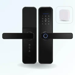 Pack serrure connectée -2 biométrique, code, badge et bluetooth + passerelle wifi^LOCKY Hot