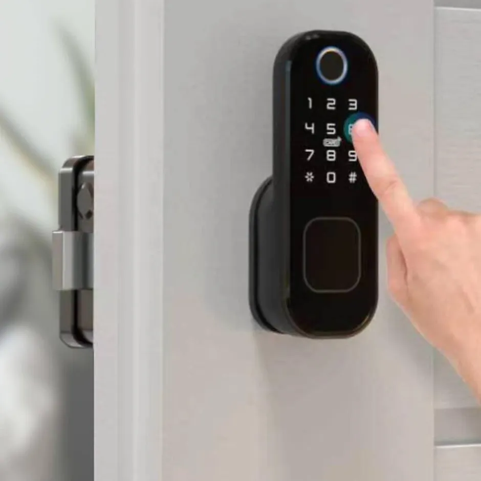 Pack verrou connectée -3 à code, badge et bluetooth + passerelle wifi-LOCKY Discount