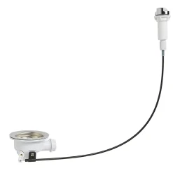 Pack vidage automatique inox blanc mat 1 bac-Cooke & Lewis Discount