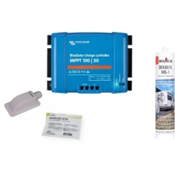 PACK 2x BLACK BOOSTER 170W Seul Panneau solaire Camping Car + Kit de pose solaire avec Régulateur de Charge^Antarion Best