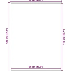 Paillasson anthracite 90x120 cm^Vidaxl Online