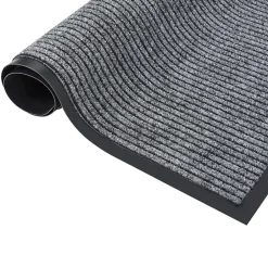 Paillasson rayé Gris 80x120 cm-Vidaxl Discount
