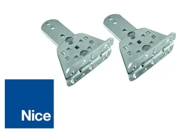 Paire de pattes de fixation réglable côté pilier à visser Nice-Nice Automatisme New