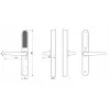 Paire de poignées connectées Intelock Room hôtel, pour porte d'hôtel, argent - INTELOCK^Thirard Online