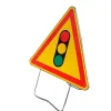 Panneau de signalisation AK17 temporaire - Feu tricolore^Nadia Signalisation Hot