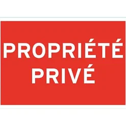 Panneau de signalisation "Propriété privée"^Chapuis