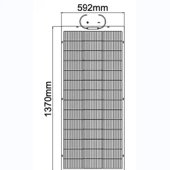 Panneau solaire flexible 150W N Type TOPCON Full black-Galix Discount