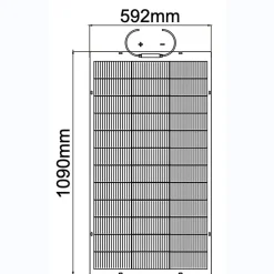 Panneau solaire flexible 120W N Type TOPCON Full black-Galix Outlet