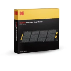 Panneau Solaire Portable 200W - Rendement 23% - Étanche IP65 - Léger et Pliable - Pieds Réglables - Connexions Multiples^Kodak New