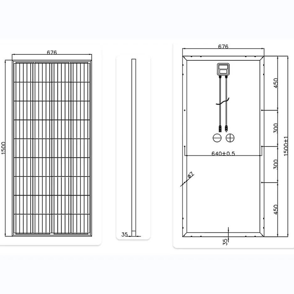 Panneau solaire Série Mono cellules PERC 190W-Galix Online