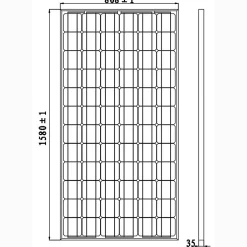 Panneau solaire Série Mono cellules PERC 210W^Galix