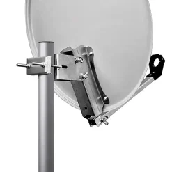 Parabole satellite acier Blanche 65cm avec Support LNB en Acier Galvanisé idéal ASTRA EUTELSAT^Hdsat Discount