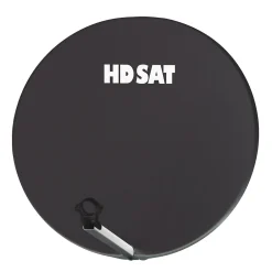 Parabole satellite fibre composite gris anthracite 75cm + BRIDES INOX Anti Corrosion^Hdsat Outlet
