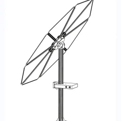 PARASOL SOLAIRE 1000W Plug & Play avec éclairage LED intégré-Galix New