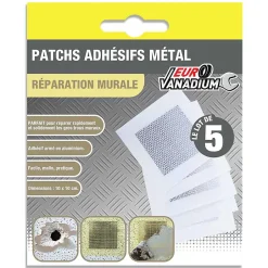 Patch de réparation pour plaque de plâtre - Lot de 5-Euro Vanadium Hot