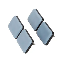 Patin à clouer 35 x 24 mm x 4, noir + bleu/gris-Diall Discount