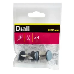 Patin à clouer 22 mm x 4, noir + bleu/gris^Diall Outlet