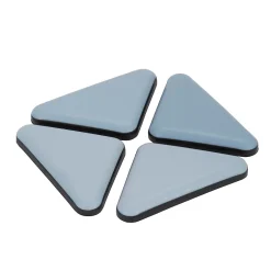 Patin auto-adhésifs 45 x 45 mm x 4, blanc + gris/bleu-Diall Hot