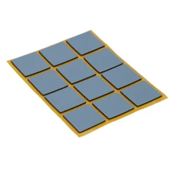 Patin auto-adhésifs 24 x 24 mm x 12, noir + gris/bleu-Diall Clearance