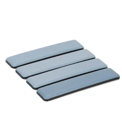 Patin auto-adhésifs 24 x 100 mm x 4, blanc + gris/bleu-Diall Sale