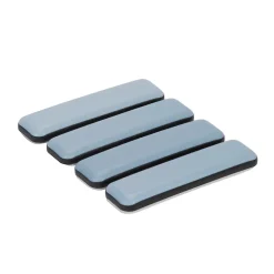 Patin auto-adhésifs 70 x 19 mm x 4, blanc + gris/bleu^Diall Clearance
