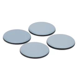 Patin auto-adhésifs 65 mm x 4, blanc + gris/bleu^Diall Best