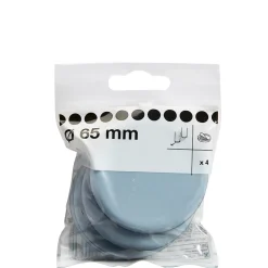 Patin auto-adhésifs 65 mm x 4, blanc + gris/bleu^Diall Best