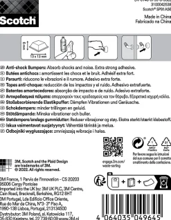 Patin bumper antichoc carré transparent 13 x 13 mm, lot de 10-Scotch Sale