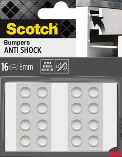 Patin bumper antichoc rond transparent ø8 mm, lot de 16^Scotch Discount