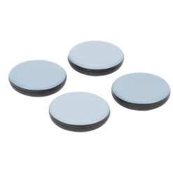 Patin 65 mm x 4, noir + gris/bleu-Diall