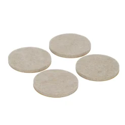 Patin en feutre auto-adhésifs 50 mm x 4, beige-Diall Hot