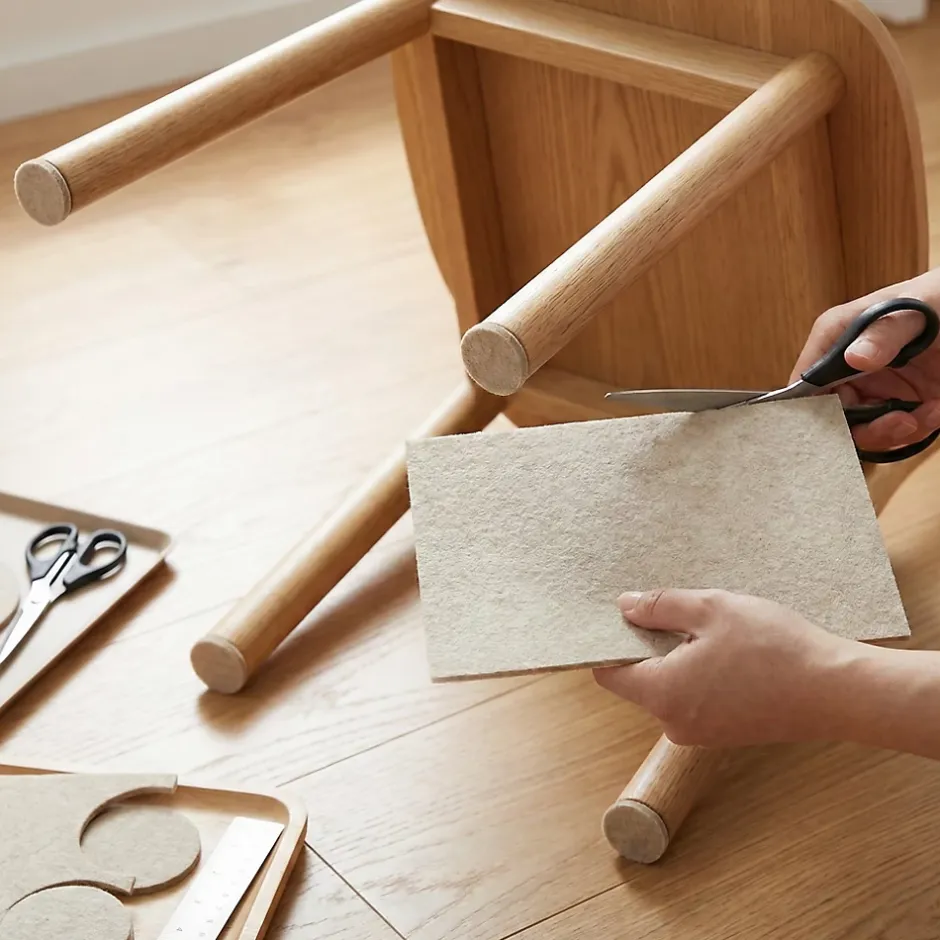 Patin en feutre auto-adhésifs 215 x 170 mm x 1, beige-Diall