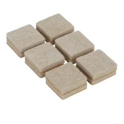 Patin en feutre auto-adhésifs 25 x 25 mm x 12, beige^Diall Online