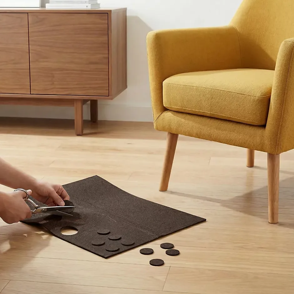 Patin en feutre auto-adhésifs 300 x 360 mm x 1, marron^Diall Hot