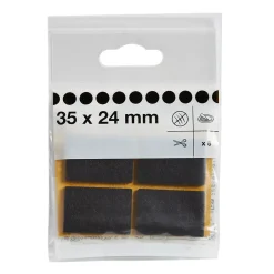 Patin en feutre auto-adhésifs 35 x 24 mm x 8, marron-Diall