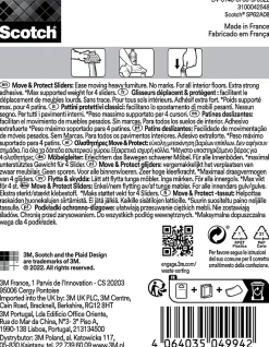 Patin glisseur adhésif carré gris ø24 mm-Scotch Discount