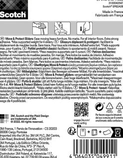 Patin glisseur adhésif rond gris ø25 mm-Scotch Hot